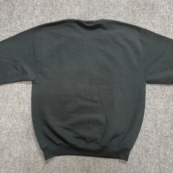 VTG Raiders Pullover Sweatshirt Men's L Black Jerzees 02 Conference Champions - Picture 2 of 5